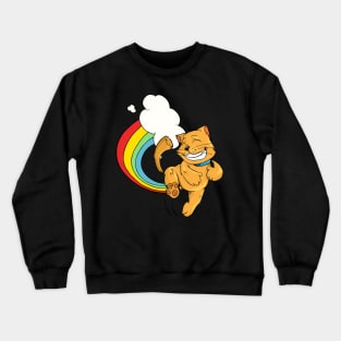 Funny LGBT Cat Rainbow Shirt Crewneck Sweatshirt